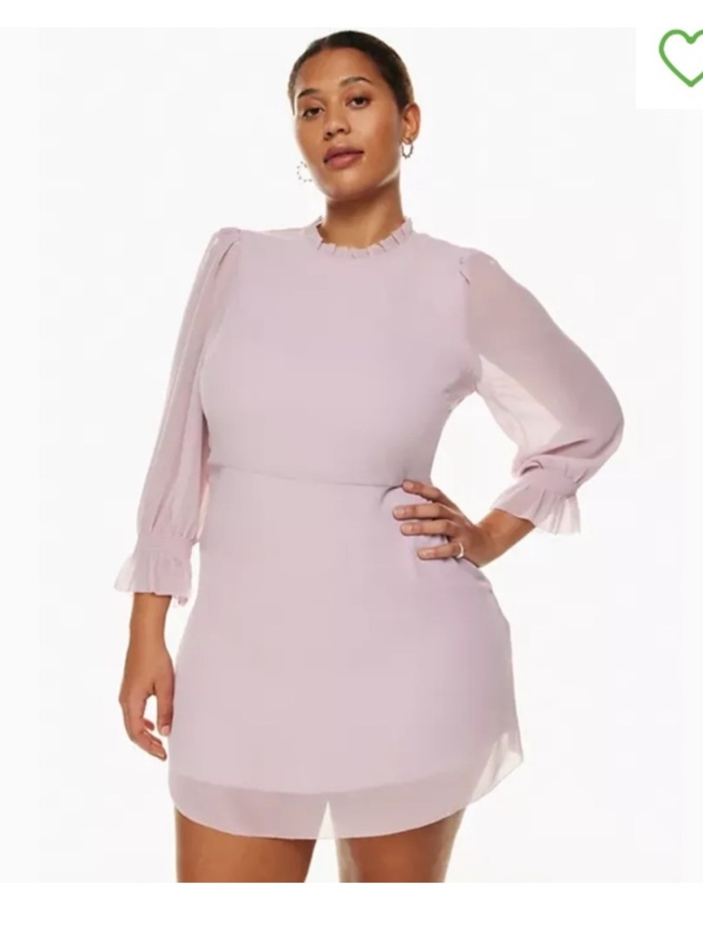 Aritzia Wilfred Swept dress Cloudy Lilac size 2